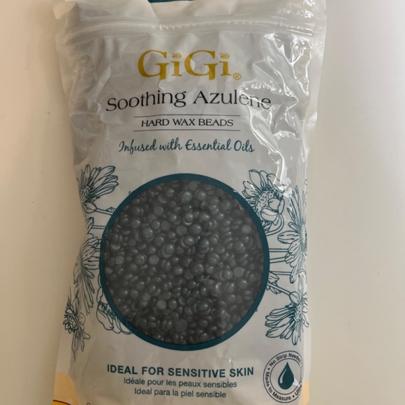 Gigi Soothing Azulene Hard Wax Beads AND Refill Can- 14 Oz NWT - Picture 1 of 8